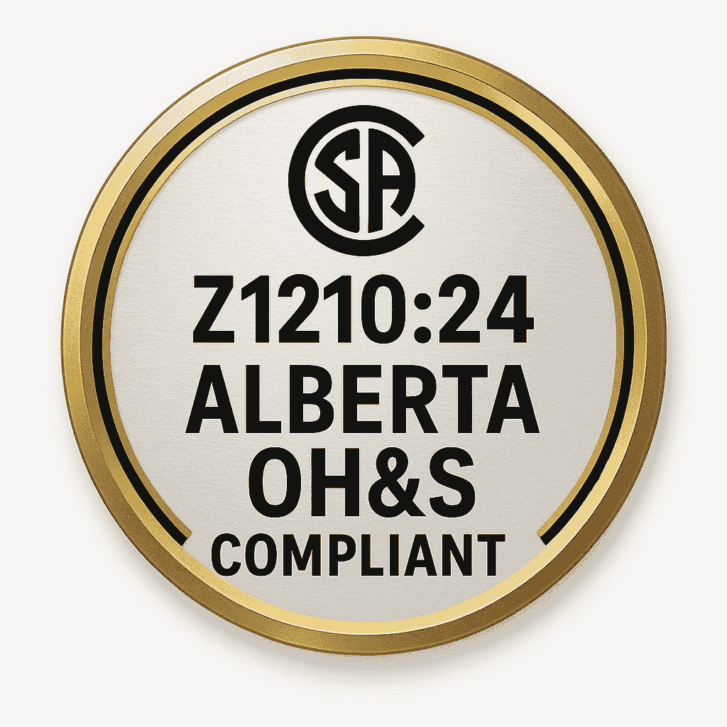OHS and CSA compliance badge Calgary Firstaid